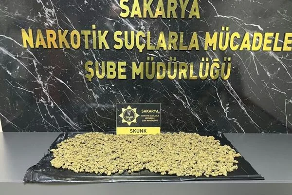 Sakarya’da 950 gram skunk ele geçirildi