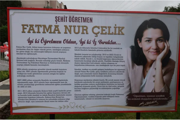 Şehit Öğretmen Fatma Nur Çelik’in adı Çınar Çocuk Evi’nde yaşatılacak