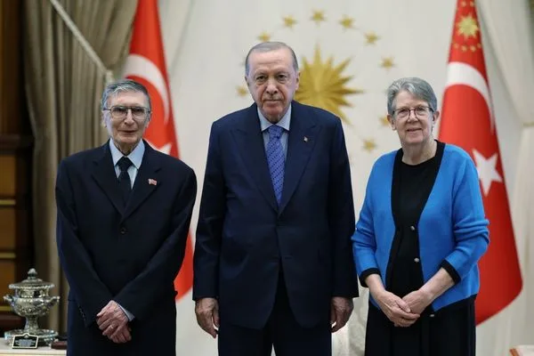 Cumhurbaşkanı Erdoğan, bilim insanı Aziz Sancar’ı kabul etti