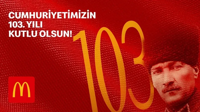 McDonald’s Türkiye’den Cumhuriyet’in 103. yılına renkli kutlama